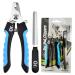 OR Dog Nail Clippers for Large Medium and Small Breed Animals Pet Nail Clippers for Dogs Cats Rabbits and Guinea Pigs Dog Claw Clippers with Protective Guard and Safety Lock to Avoid Over Cutting 6" Blue