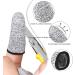 Operitacx 6 Pair Cut Resistant Finger Cots - Kitchen Cutting & Protective Sleeves for Safe Food Prep - Buy Online on GoSupps.com