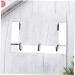S Hook Stainless Steel s Hooks Dress Rack Door Hook Hanger Door Hanger Hook Over The Door Storage Hook up Towel Rack Coat Hanger Towel Hanger Over Door Over The Door Hook Nail Free 3 Hooks 21.3*12.4cm - Buy Online on GoSupps.com