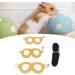 Asixxsix Hamster Dishwear & Leash Set - 3 Size Synthetic Leather Crockery Vests Nylon Line & Bell for Guinea Pigs Hamsters Ferrets & Chinchillas (Yellow) - International Shipping Available - Buy Online on GoSupps.com