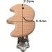 5pcs Natural Wood Elephant Pacifier Clips - Cute Beech Wooden Animal Shape - DIY Beading Accessory - Buy Online on GoSupps.com