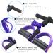 Multifunction Tension Rope - 6-Tube Elastic Yoga Pedal Puller Resistance Band | Natural Latex Fitness Equipment for Abdomen Waist Arm & Leg Stretching - Purple - Buy Online on GoSupps.com