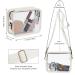 PVC Clear Crossbody Bag - Stadium Approved Shoulder Purse for Women - White - Buy Online on GoSupps.com