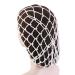 Chuyix snoods for women hair network pearl crochet network mesh hair network 1pcs pearl hair network sleeping hair nets crochet hairline dutt mains hair network bun hairstyle help fabric knot for women girls m white