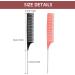 2-Piece Hair Styling Comb Set - Coloring, Highlighting, and Cutting - Black and Pink - Buy Online on GoSupps.com