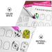 Nail Art Practice Book Beginner Manicure Training Drawing Cards Easy to Clean 12 Sheets Nail Art Practice Tools - Buy Online on GoSupps.com