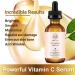 ROSVANEE Vitamin C Serum for Face and Eyes 60ml - Pure Facial Brightening Serum with 20% Vitamin C Hyaluronic Acid Vitamin B & E for Anti-Aging Acne Wrinkle Dark Spots and Sun Damage - Buy Online on GoSupps.com