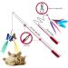 OODOSI Interactive Cat Wand Toy with 2 Poles & 9 Attachments - Fun Feather Toy for Indoor Kittens and Cats - Buy Online on GoSupps.com