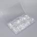Sonew 500 pieces of almond-shaped acrylic nail tips clear artificial nails fully covering nails with case for nail studios and DIY nail art