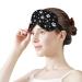 White Gray Paw Print Sleep Mask for Women | Adjustable Eye Shades with Elastic Strap - Perfect for Travel & Relaxation - Buy Online on GoSupps.com