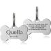 ID Tag Small Large Personalised ID Tag for Pet Dog Doggy Cat Kitten Kitty Puppy Engraved Dog ID Tag (Silver Bone) - Buy Online on GoSupps.com