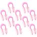 Homoyoyo Lot de 10 Pinces Nez U en Plastique R utilisables Petite Taille Portable Pince Nez Relev pour Fille Outil de Mise Accessoire Beaut Plus Fin et Redress