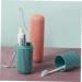 Beavorty Toothpaste Brush Container - 2 Piece Travel Tooth Cleaning Organizer in Green 5.5x5.5x19cm | International Shipping Available - Buy Online on GoSupps.com