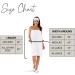 Boca Terry Spa Wrap - Lightweight Waffle Bath Wrap for Women - Small/Medium White - Ideal for Spa, Gym, or Dorm - Buy Online on GoSupps.com