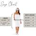 Boca Terry Waffle Spa Wrap for Women - Lightweight Adjustable Body Wrap for Spa, Gym or Dorm - White Med/Large - Buy Online on GoSupps.com