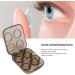 Durable Waterproof Contact Lens Container Set - Portable Transparent Storage for Women & Girls (Brown) - Buy Online on GoSupps.com