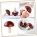 TEHAUX 4pcs Colorful Mushroom Wood Carving Keychains Outdoor Accessories Keychain Pendant Crafts Automatic - Buy Online on GoSupps.com