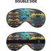 Colorful Fishes Print Unisex Sleep Eye Mask | Soft Comfort Eye Shade for Travel Yoga & Shift Work - Buy Online on GoSupps.com