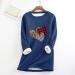 PVC Spring Fashion Women's Crew Neck Pullover Shirt - Solid Fleece Blouse, Christmas Tree Sweatshirt, Long Sleeve Top - Blue (Size Small) 2023 - Buy Online on GoSupps.com