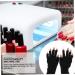 Healeved 1 Pair Nail Gloves Protective Gloves Nails Gel Sun Gloves for Women Uv Protection Gloves to Protect Manicure Uv Hand Protection Gloves for Nails Dryer Women's Short Polyester - Buy Online on GoSupps.com