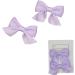 KERTFGOKU Cotton Hair Bows Clips for Girls - 2 PCS Non Slip Hair Ribbon for Baby Girls, Toddlers & Kids in Purple - Infant Hair Accessories - Buy Online on GoSupps.com