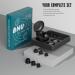 BNU Ear Plugs for Concerts & Work - 2 Pairs Noise Cancelling 25-35dB Reusable High Fidelity Earplugs with Silicone & Foam Tips S/M/L - Buy Online on GoSupps.com