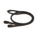 You leather reins with stopper black pony