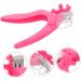 Healeved Fake Nails Scissors Trimmer Nail Clippers Nail Tips Nail Art Tool Stainless Steel Nail Clipper Fingernail Manicure Tool Nail Art Clipper Nail Flakes Plastic Lengthen Pink - Buy Online on GoSupps.com