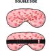 Buy Red Hearts Print Unisex Sleeping Eye Mask | Soft & Comfortable Light-Blocking Eye Mask for Restful Sleep - International Shipping Available - Buy Online on GoSupps.com
