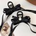 xbiez Cute Fairy Claw Clips Hairpin Y2K-Style Balletcore Headdress Bunches Accessories Bow Ribbon Cute Headdress Black - Buy Online on GoSupps.com