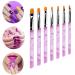 7-Piece Nail Brush Set | Acrylic & Gel Nail Art Brushes & Dotting Tools | Professional Nail Painting Kit - Buy Online on GoSupps.com