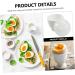 LABRIMP 10pcs Steamed Egg Cup Mini Microwave Stainless Steel Microwave Egg Cups Micro-wave Oven Ceramics - Buy Online on GoSupps.com