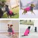 Slowton Winter Dog Coat | Warm Polar Lining Jacket with Turtleneck & Adjustable Waterproof Design for Small to XXL Dogs - Rose Red - Buy Online on GoSupps.com