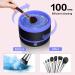 Electric Makeup Brush Cleaner with Silica Gel Mat Bowl - Small, Easy to Clean, Type-C, Automatic 5V 1A - Beauty Brush Cleaner Machine Tools (Blue) - Buy Online on GoSupps.com