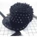 1 Yard Black Spike Stud Rivet Punk Rock Trim Ribbon for Sewing and Crafting - Buy Online on GoSupps.com