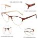 WANWAN Fashion Reading Glasses for Women & Men | Anti-Reflective Spring Hinges | Coffee 2.25x - Shop Now - Buy Online on GoSupps.com