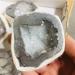 Specimen Natural Agate Geode Slice Quartz Electroplated Cluster Crystal Points 1pc ERBDRGAZ