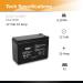 Casil 12V 10Ah Sealed Lead Acid Rechargeable Battery - SLA AGM with F2 Terminals for International Shipping - Buy Online on GoSupps.com