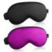 Eye Mask for Sleeping 2 pcs Eyeshades Adjustable Sleep Mask Cute Blindfold for Nap Night Sleeping