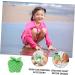 Hemoton 2pcs Infant Bath Sponge Set for Kids | Baby Bath Loofah Scrubber with Cartoon Design | Face Wash and Oil Absorbing Sponge | Faucet Net Included - Buy Online on GoSupps.com