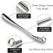 24 Inch Long Handle Metal Shoehorn for Shoes and Boots - Solid & Durable with Ergonomic Loop Handle | Silver - Buy Online on GoSupps.com