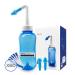 Anzorhal Neti Pot Sinus Rinse Nose Cleaner with 60 Packets Salt and Thermometer Sticker - Adult & Kid Nasal Wash Solution - Buy Online on GoSupps.com