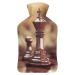 Chess Hot Water Bottle With Cover Plush Bed Bottle Hand Warmer For Adults And Children 26.5X15.3cm