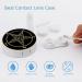 Inverted Pentacle Pewter Goat Contact Lens Case - Portable Round Kit with Mirror | Cute Satanic Design for International Shipping - Buy Online on GoSupps.com
