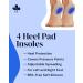 YogaMedic Heel Shoe Pads - 4 Pcs Gel Cups for Plantar Fasciitis & Pain Relief - Size 40-45 - Buy Online on GoSupps.com