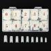 Beuniar Acrylic Nail Tips Natural 500Pcs French Artificial False Tip for Manicure Nails Art Salons & Home DIY