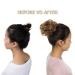 Buy Affordable Soft Wavy Hair Extensions - 2pcs 50g Hair Ties in Hellbraun & Ashblond for Natural Thickening Updos - Buy Online on GoSupps.com