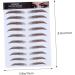 FRCOLOR 12 Pcs Eyebrow Stickers Makeup Stickers False Eyebrows 6d Hair-like Eyebrows Stickers Applique 3d - Buy Online on GoSupps.com