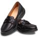 Dr. Comfort Mallory Women's Diabetic Dress Shoes - Easy Off Slip-On Leather Shoes with Micro-Suede Lining, Black, Size 4.5 - Buy Online on GoSupps.com