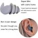 Buy Reusable Silicone Ear Plugs | Noise Reduction & Sound Blocking for Sleep Swimming Concerts - Comfortable & Durable (Black - Buy Online on GoSupps.com